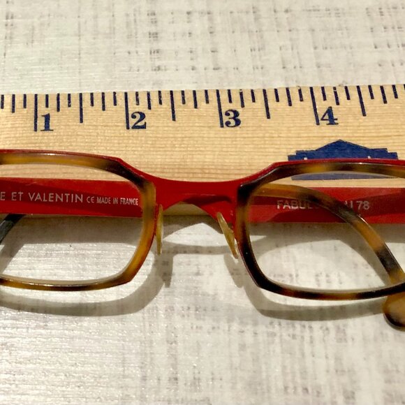 Anne et Valentin Fabulous Frames Red Tortoise Eyeglasses Made in France ORI - Picture 2 of 5